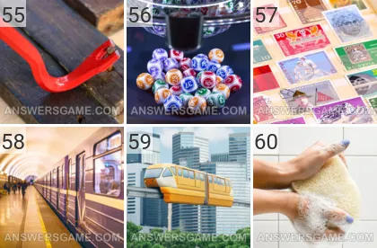 Solution du jeu 101 image Mars 2022 niveaux 55, 56, 57, 58, 59, 60