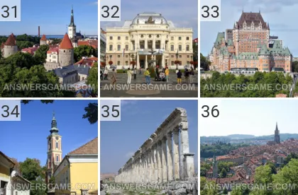 Answer to 101 Pics game Capitals Levels 31, 32, 33, 34, 35, 36