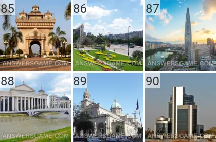 Answer to 101 Pics game Capitals Levels 85, 86, 87, 88, 89, 90