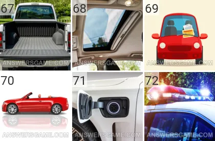 Solution du jeu 101 image Voitures niveaux 67, 68, 69, 70, 71, 72