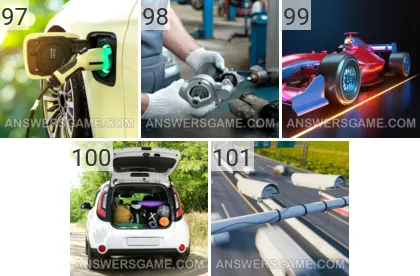 Solution du jeu 101 image Voitures niveaux 97, 98, 99, 100, 101