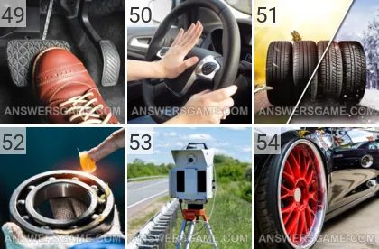 Solution du jeu 101 image Voitures niveaux 49, 50, 51, 52, 53, 54