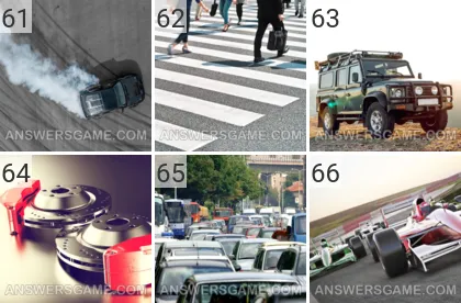 Solution du jeu 101 image Voitures niveaux 61, 62, 63, 64, 65, 66