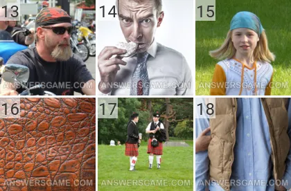 Lösung für das Spiel 101 Bild Kleidung Levels 13, 14, 15, 16, 17, 18