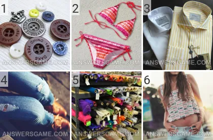 Lösung für das Spiel 101 Bild Kleidung Levels 1, 2, 3, 4, 5, 6