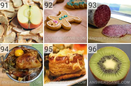 Solution du jeu 101 image Nourriture niveaux 91, 92, 93, 94, 95, 96