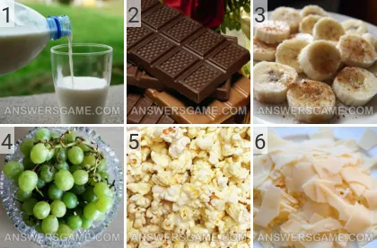 Solution du jeu 101 image Nourriture niveaux 1, 2, 3, 4, 5, 6