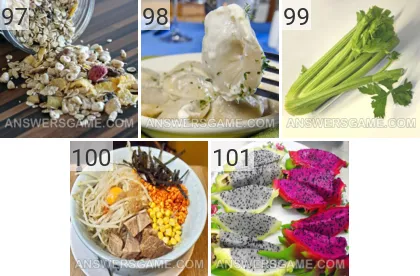 Solution du jeu 101 image Nourriture niveaux 97, 98, 99, 100, 101