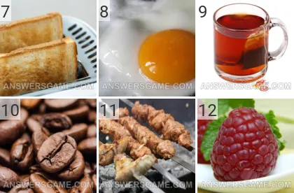 Solution du jeu 101 image Nourriture niveaux 7, 8, 9, 10, 11, 12