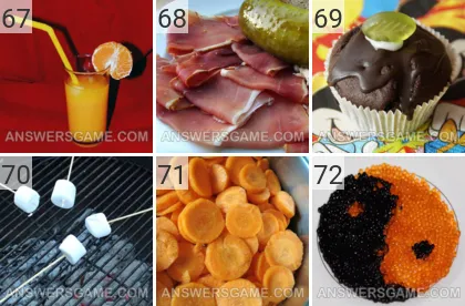 Solution du jeu 101 image Nourriture niveaux 67, 68, 69, 70, 71, 72