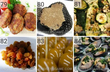 Solution du jeu 101 image Nourriture niveaux 79, 80, 81, 82, 83, 84