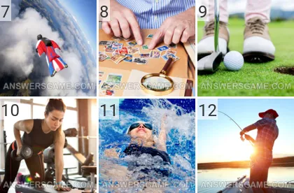 Lösung für das Spiel 101 Bild Hobbys Levels 7, 8, 9, 10, 11, 12