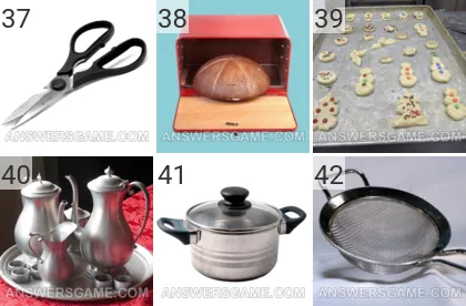 Answer to 101 Pics game Kitchen Levels 37, 38, 39, 40, 41, 42