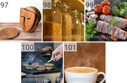 Answer to 101 Pics game Kitchen Levels 97, 98, 99, 100, 101
