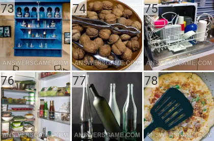 Answer to 101 Pics game Kitchen Levels 73, 74, 75, 76, 77, 78