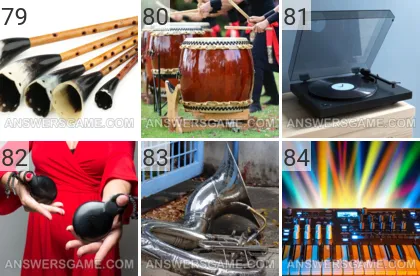 Answer to 101 Pics game Music Levels 79, 80, 81, 82, 83, 84