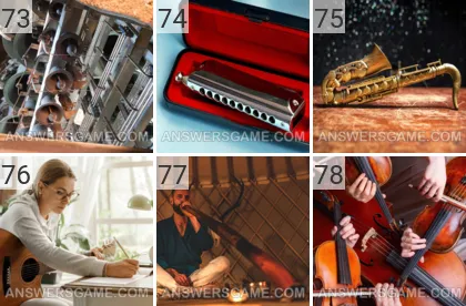 Answer to 101 Pics game Music Levels 73, 74, 75, 76, 77, 78