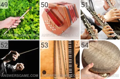Answer to 101 Pics game Music Levels 49, 50, 51, 52, 53, 54