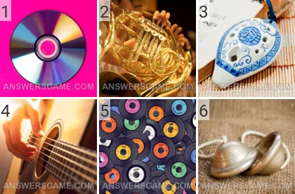 Answer to 101 Pics game Music Levels 1, 2, 3, 4, 5, 6