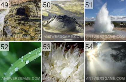 Solution du jeu 101 image Nature niveaux 49, 50, 51, 52, 53, 54
