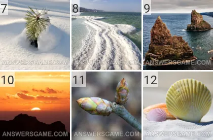Solution du jeu 101 image Nature niveaux 7, 8, 9, 10, 11, 12