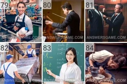 Solution du jeu 101 image Professions niveaux 79, 80, 81, 82, 83, 84