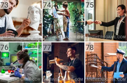 Solution du jeu 101 image Professions niveaux 73, 74, 75, 76, 77, 78
