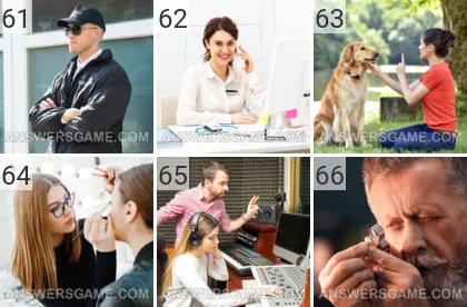 Solution du jeu 101 image Professions niveaux 61, 62, 63, 64, 65, 66