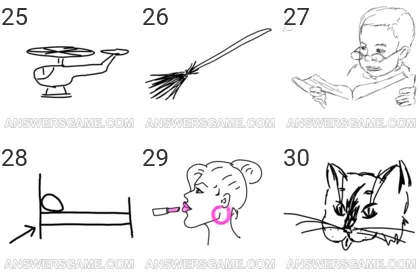 Lösung für das Spiel 101 Bild Bilder Levels 25, 26, 27, 28, 29, 30