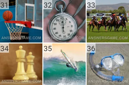 Solution du jeu 101 image Sport niveaux 31, 32, 33, 34, 35, 36