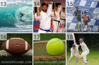 Solution du jeu 101 image Sport niveaux 13, 14, 15, 16, 17, 18