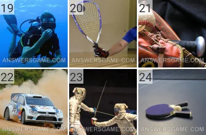 Solution du jeu 101 image Sport niveaux 19, 20, 21, 22, 23, 24