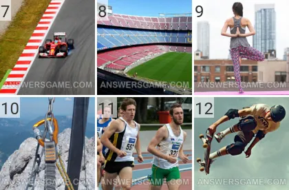 Solution du jeu 101 image Sport niveaux 7, 8, 9, 10, 11, 12