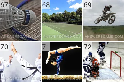 Solution du jeu 101 image Sport niveaux 67, 68, 69, 70, 71, 72