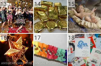 Solution du jeu 101 image De noël niveaux 13, 14, 15, 16, 17, 18