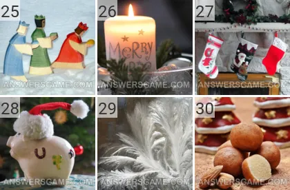 Solution du jeu 101 image De noël niveaux 25, 26, 27, 28, 29, 30