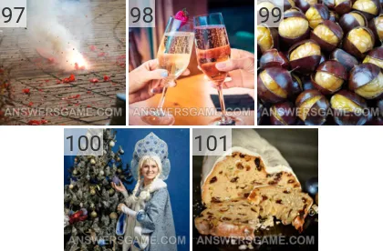 Solution du jeu 101 image De noël niveaux 97, 98, 99, 100, 101