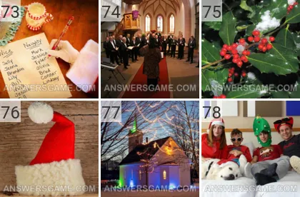 Solution du jeu 101 image De noël niveaux 73, 74, 75, 76, 77, 78