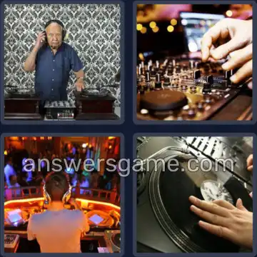 4 Bilder 1 Wort 2 Buchstaben DJ