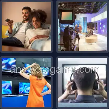 4 Bilder 1 Wort 2 Buchstaben TV