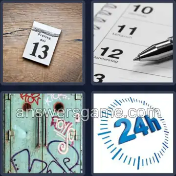 4 Bilder 1 Wort 3 Buchstaben TAG