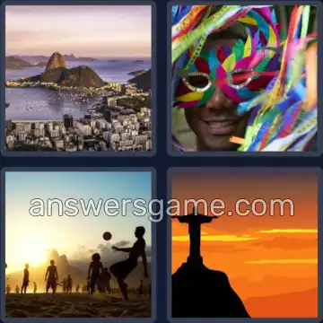 4 Bilder 1 Wort 3 Buchstaben RIO