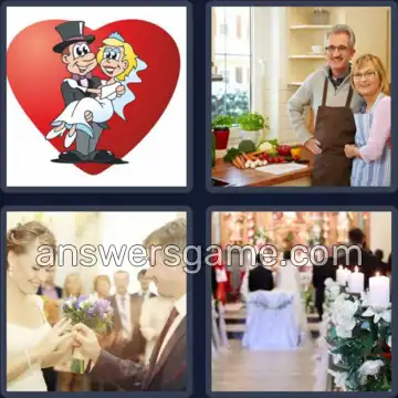 4 Bilder 1 Wort 3 Buchstaben EHE