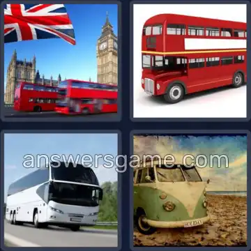 4 Bilder 1 Wort 3 Buchstaben BUS