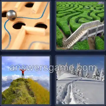 4 Bilder 1 Wort 3 Buchstaben WEG