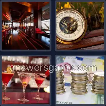 4 Bilder 1 Wort 3 Buchstaben BAR