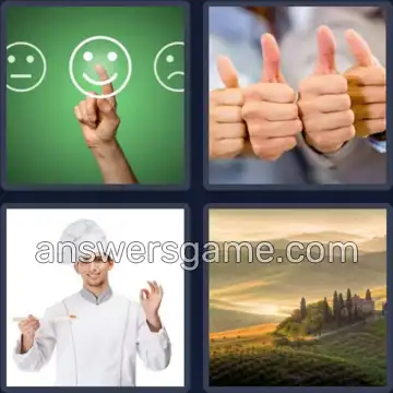 4 Bilder 1 Wort 3 Buchstaben GUT