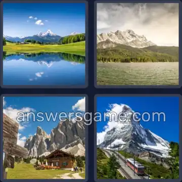 4 Bilder 1 Wort 4 Buchstaben BERG