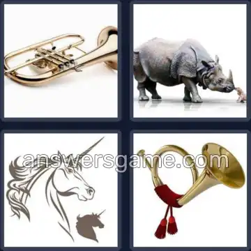 4 Bilder 1 Wort 4 Buchstaben HORN