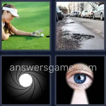 4 Bilder 1 Wort 4 Buchstaben LOCH